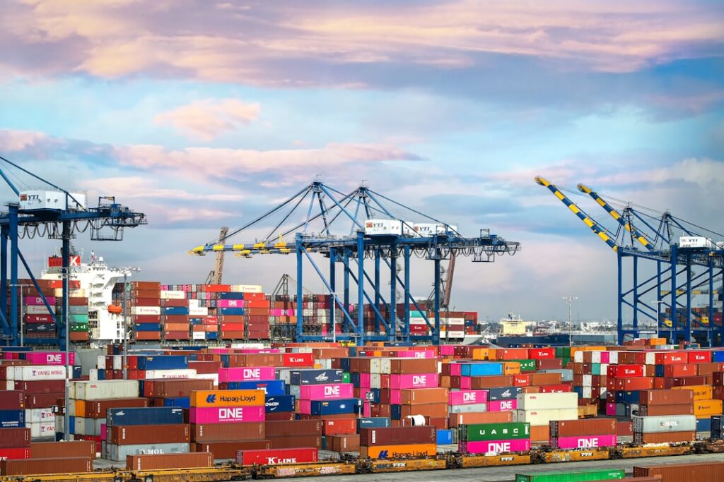 logistics cargo containers port