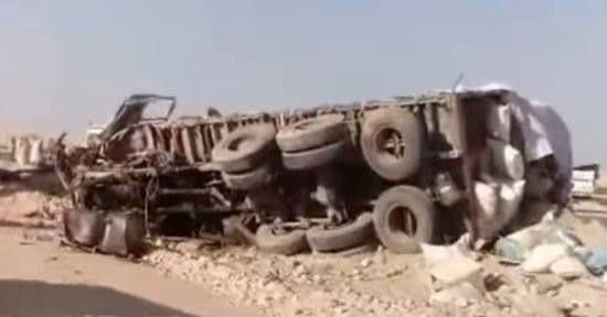 حادث أسفر عن مصرع شخص وإصابة أكثر من 10 آخرين